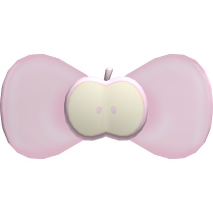 cute pink apple hair clip
