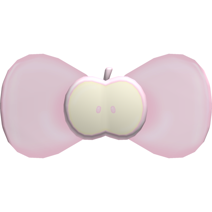 cute pink apple hair clip