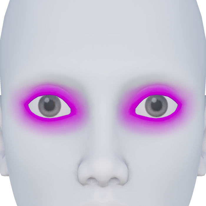 Neon Glowing Pink Eyes