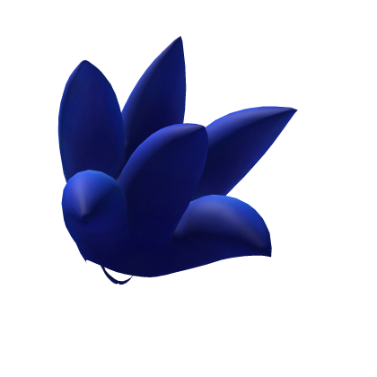 blue bush hair Roblox item