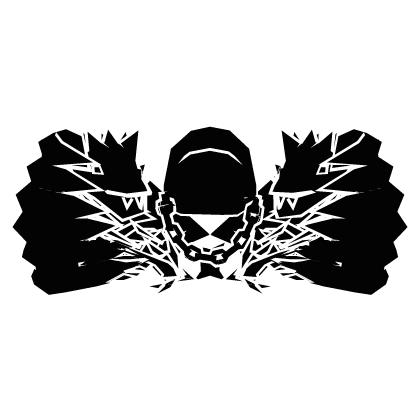 Cartoony White Hood Chain Dragon Demon Wings Combo Roblox item