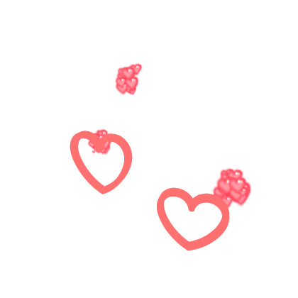 heart lights with cute particles!