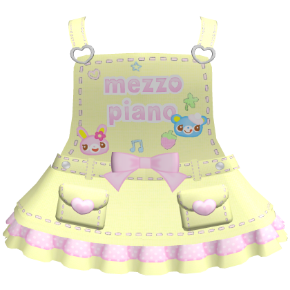 ♡ mezzo piano overalls yellow cute 