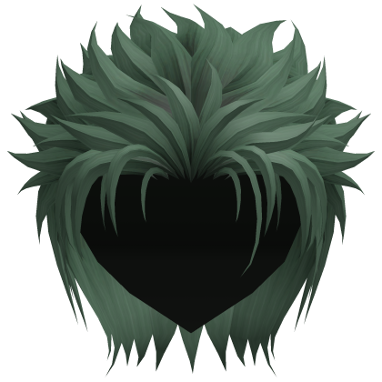 Green Spiky Fighter Hair Roblox item