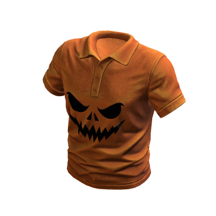 Orange Hallowen Polo Shirt thumbnail