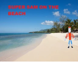 Super Sam™ on the beach icon