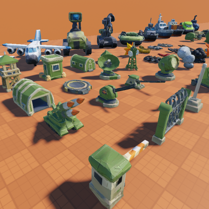 285 Low Poly FPS Weapons and Military Models preview 2