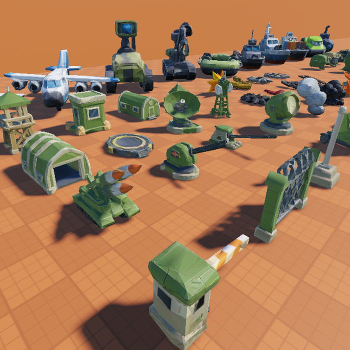 285 Low Poly FPS Weapons and Military Models preview 2