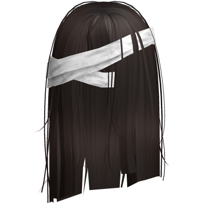 Horror Brown Short Hair w White Bandages Roblox item