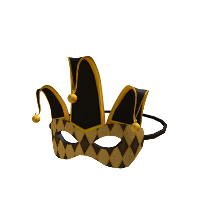 Gold Mardi Gras Mask