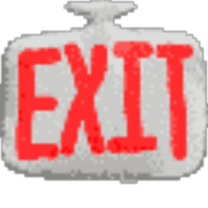 Baldi's basics exit sign