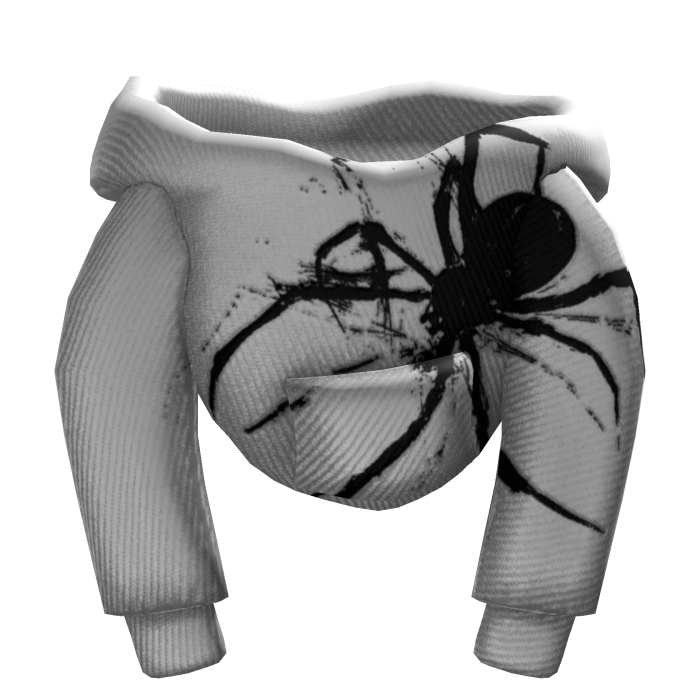 White Designer Spider Female Hoodie