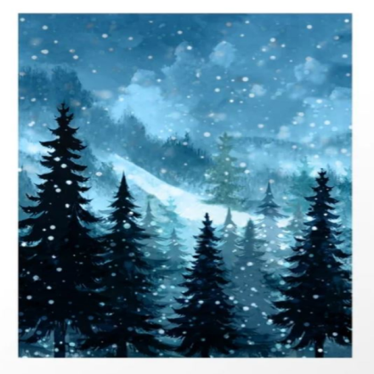 winter art Roblox decal