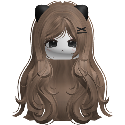 ♡ Cute Cat Girl Hair Combo (Brown+Black)