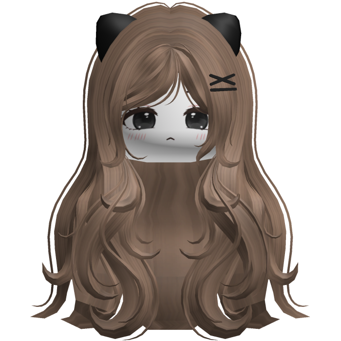 ♡ Cute Cat Girl Hair Combo (Brown+Black)