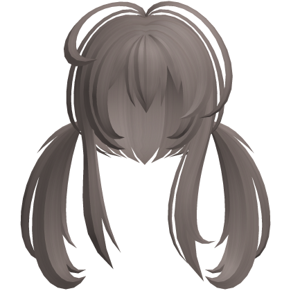 emo vampy moe messy ponytails ash brown
