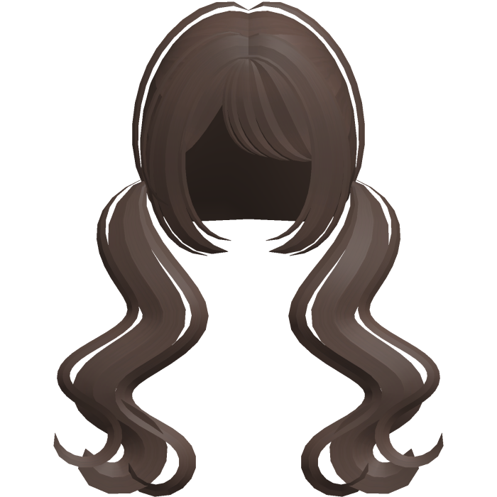♡ ꒱  dreamy wavy low pigtails in brown