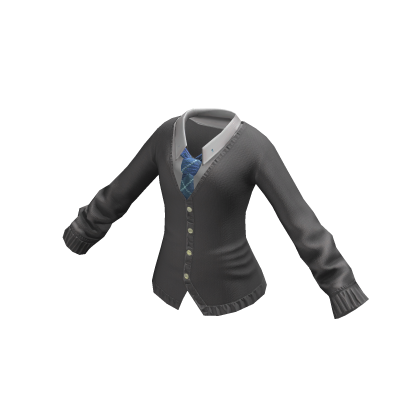 Smart Preppy Gray & Blue Formal Uniform • DD25