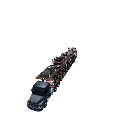 Scania 113H Blue Car Carrier Trailer Truck