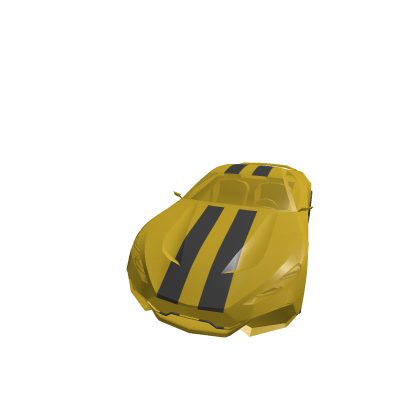 Golden Sports Car (CANNOT BE DRIVEN)