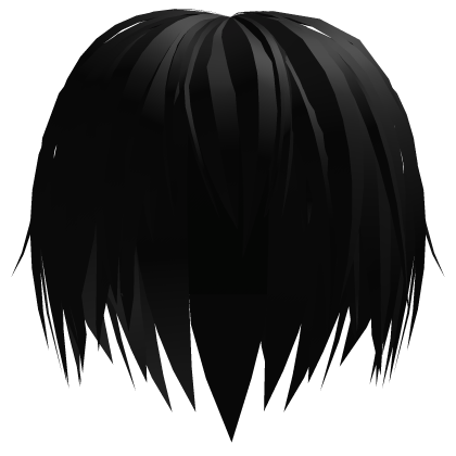black emo anime vkei boy hair Roblox item