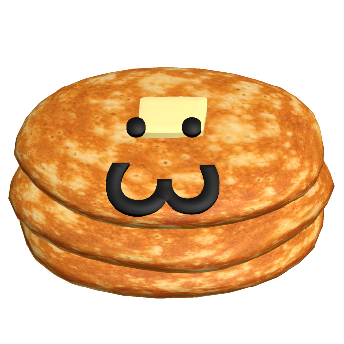 :3 cute pancake emoji face treat