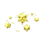 Yellow Halo of Geometric Shape-Things
