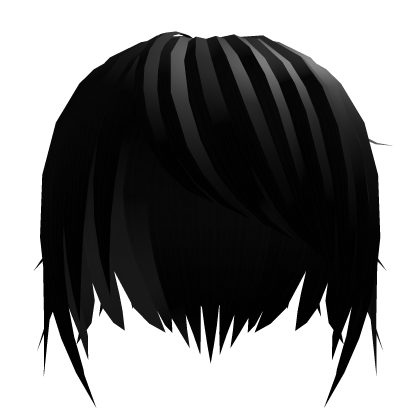 black messy emo scene tuft hair Roblox item