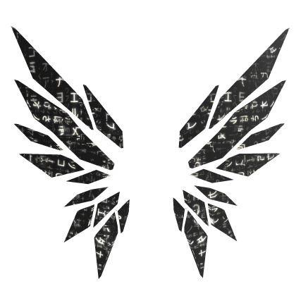 ANIMATED Black White Hacker Wings  Roblox item