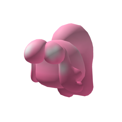 Poofy Fluffy Cartoon Ponytail Hair [Pink] Roblox item