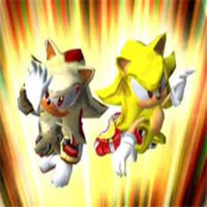 Super Sonic and Shadow Roblox decal