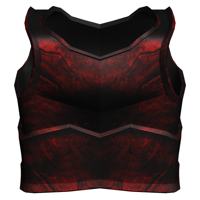 Crimson Medieval Knight Chestplate