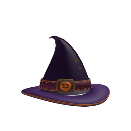 [🎃]Halloween Purple Hat and Stars