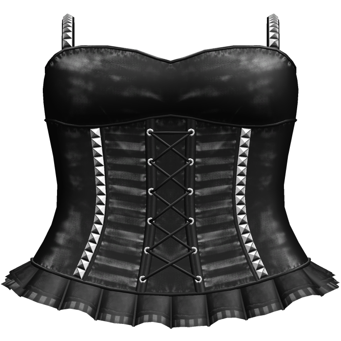 Gothic Laced Striped Dress in Black