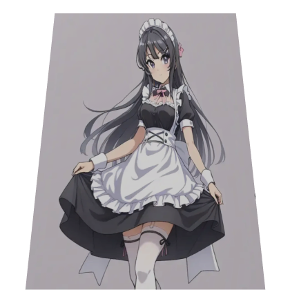 ♡ ┊bunny maid senpai girl cape Roblox item