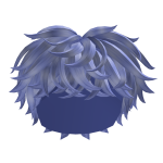 Blue Messy Hair