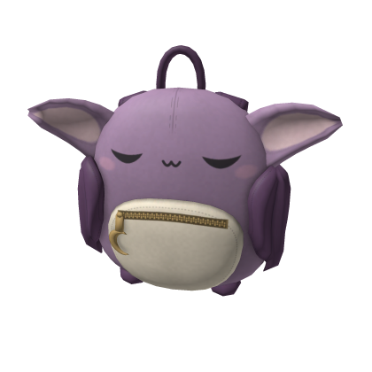 Sleepy Bat Backpack - Lavender