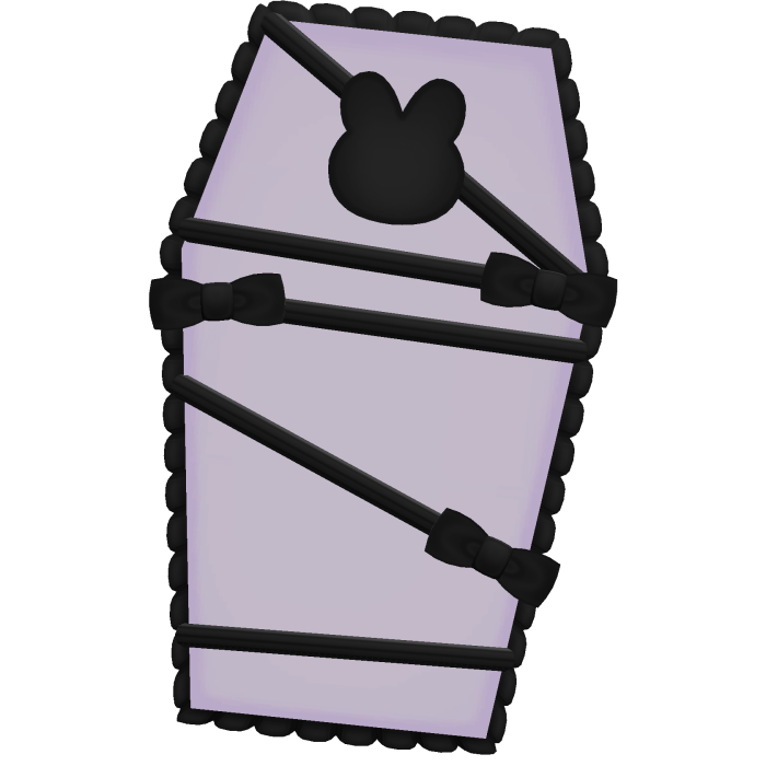  ♡ : purple bunny coffin backpack