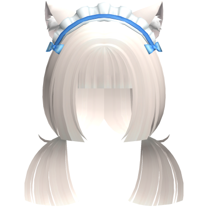vanilla neko cutecore low mini pigtails w ears