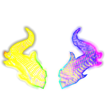 Animated Rainbow Anime Glowing Horns (Emissive)