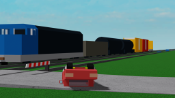 Wrak pociągu kontra samochody!