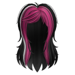 Mini Mania Zing Emo Pink & Black Hair Style - RBCs