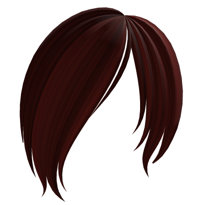  ♡ : ghoul red emo anime side bangs Roblox item