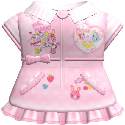 Adorable Kawaii Pink Mezzo Piano Mimi Dress Roblox item