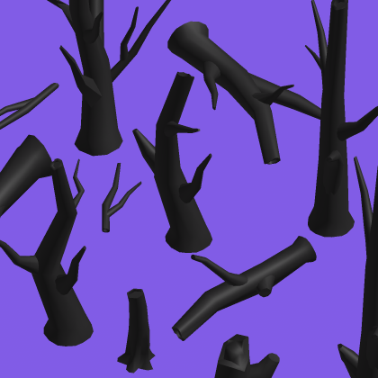 Low Poly Spooky Dead Trees Pack