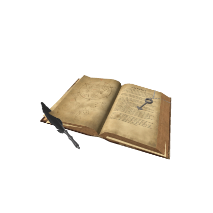 Open book w/ Quill and Key