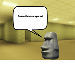 get chased by the moai in the backrooms[BETA]