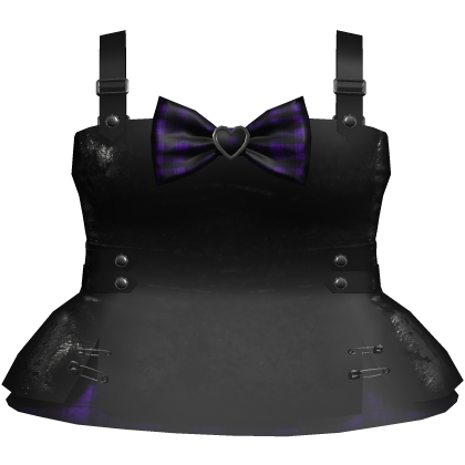 scary halloween psycho overall dress in purple