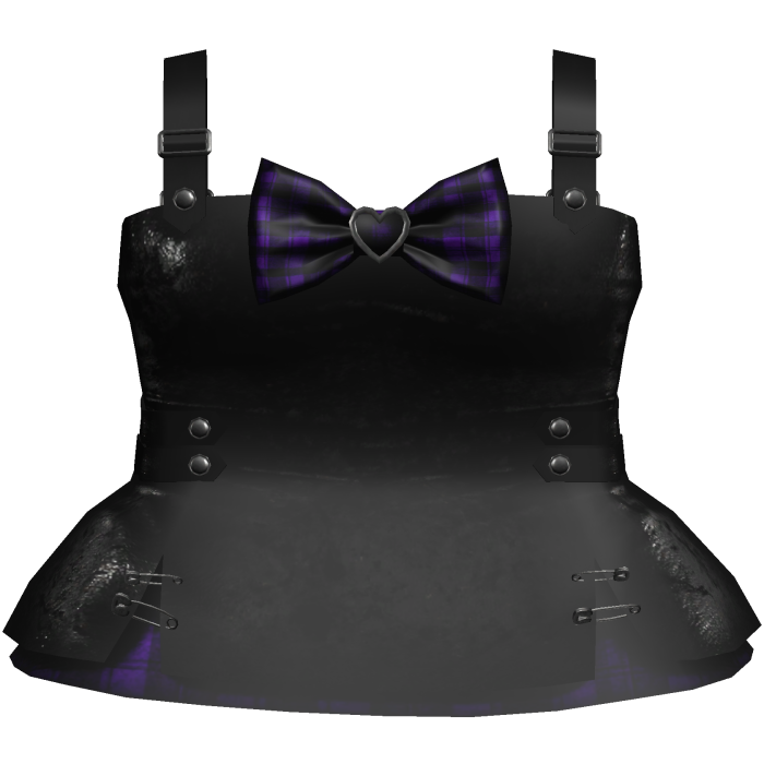 scary halloween psycho overall dress in purple