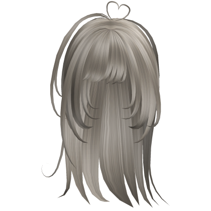 shoujo anime hair with heart cowlick ash Roblox item